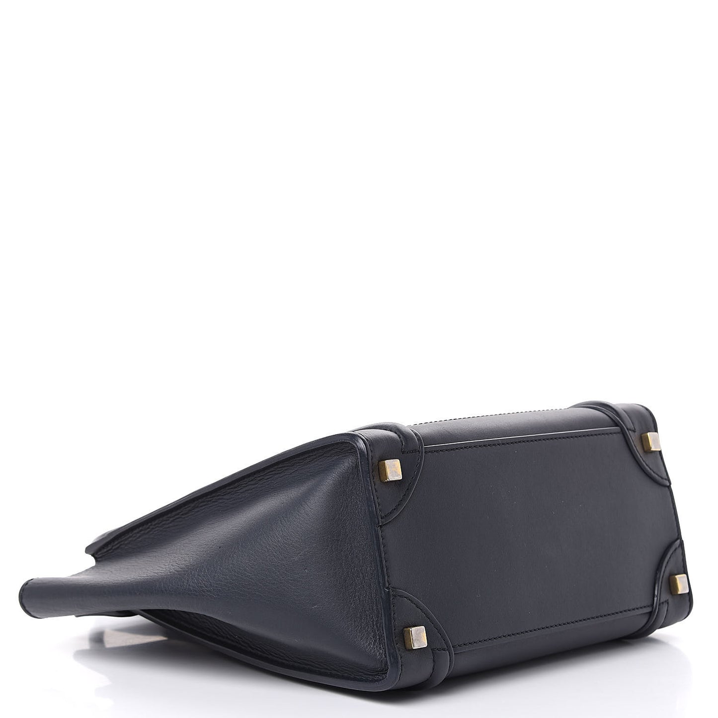 Smooth Calfskin Micro Luggage Navy Blue