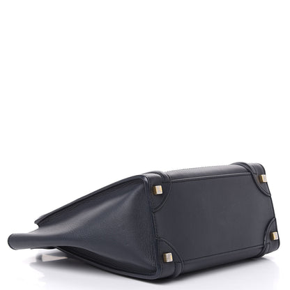 Celine Smooth Calfskin Micro Luggage Navy Blue 4 of 14