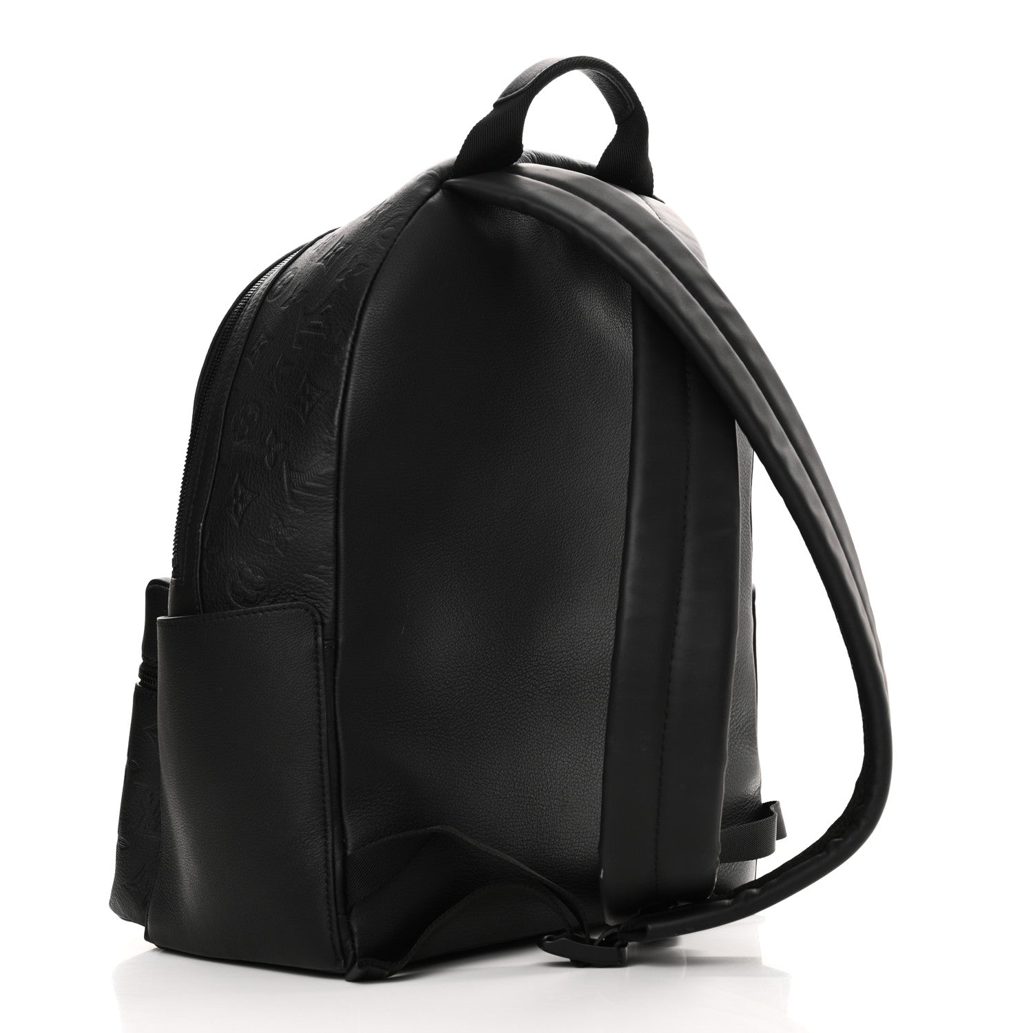 Louis Vuitton Calfskin Monogram Shadow Discovery Backpack Black 3 of 9
