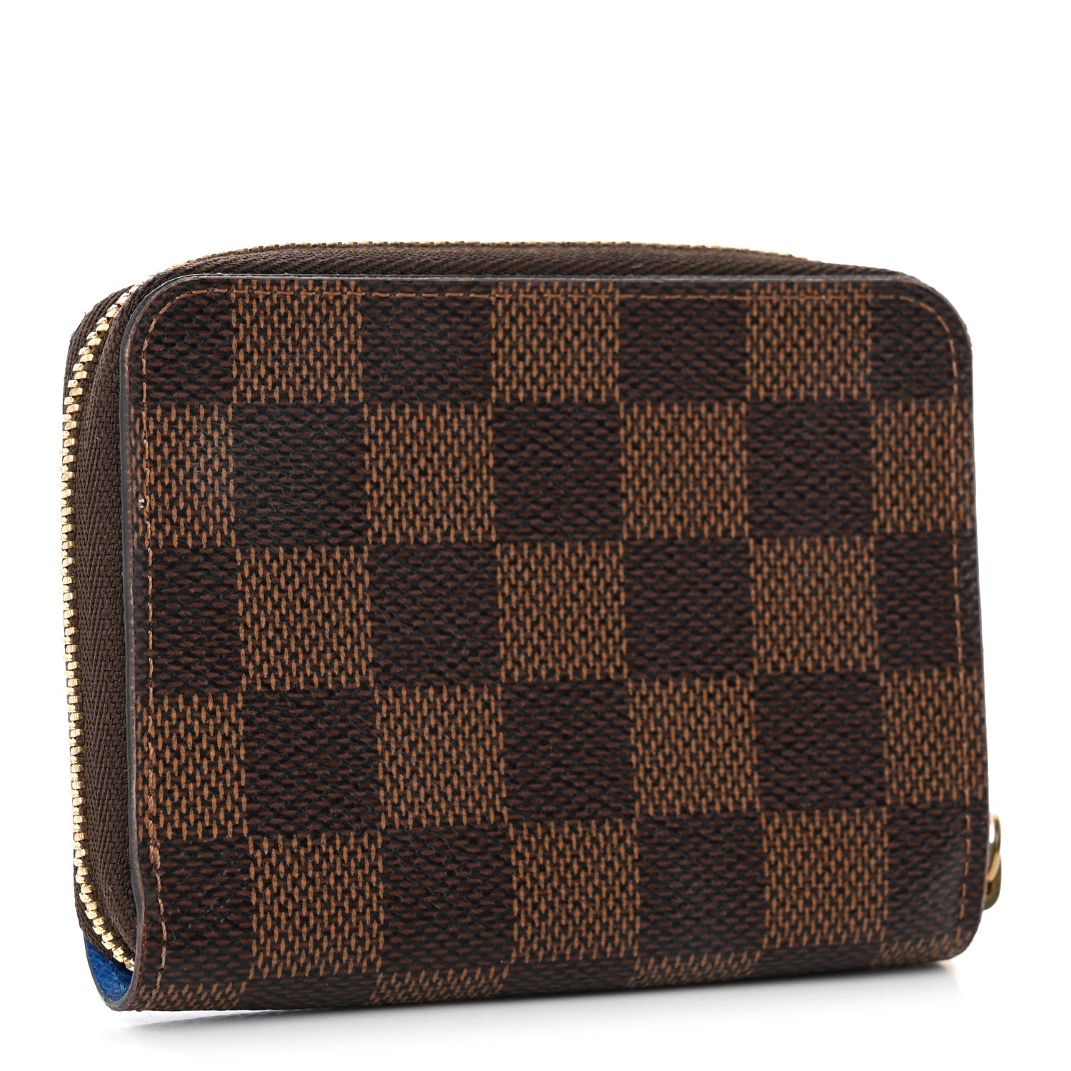 Louis Vuitton Damier Ebene 2019 Christmas Animation Zippy Coin Purse Blue 3 of 12