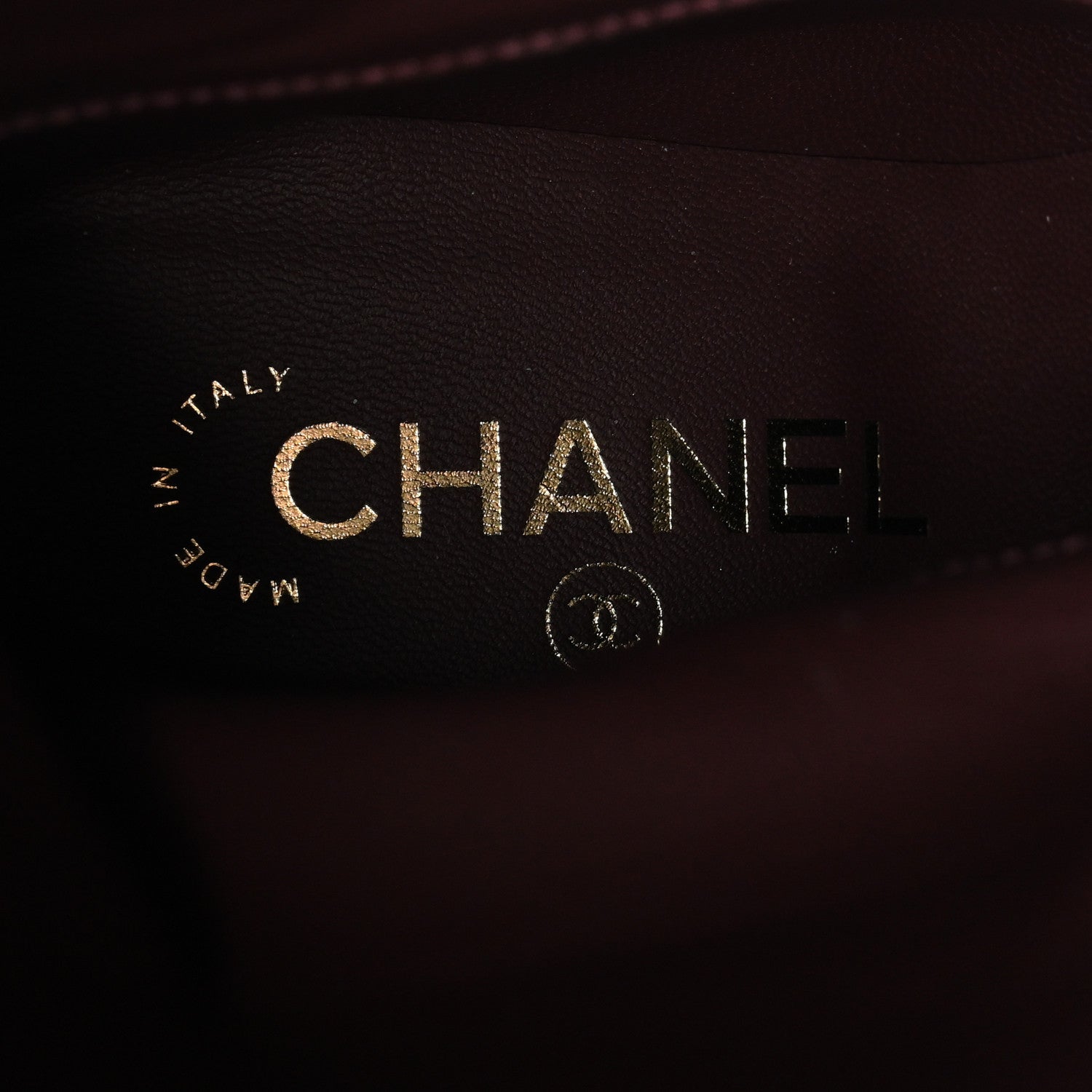 Chanel Crumpled Calfskin Cap Toe Chain Boots 37.5 Burgundy 6 of 7