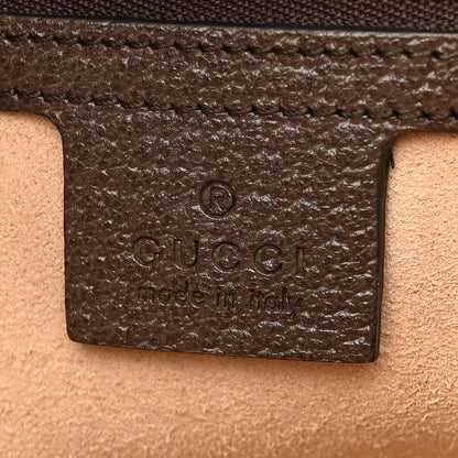 Gucci GG Supreme Monogram Textured Calfskin Web Medium Ophidia Shopping Tote Beige Ebony New Acero 6 of 10