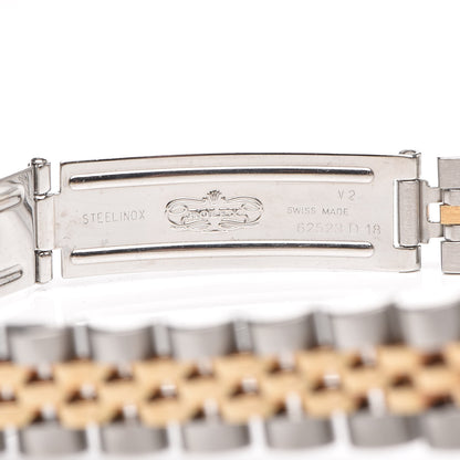 Rolex Stainless Steel 18K Yellow Gold 26mm Oyster Perpetual Datejust Watch Champagne 69173 7 of 7