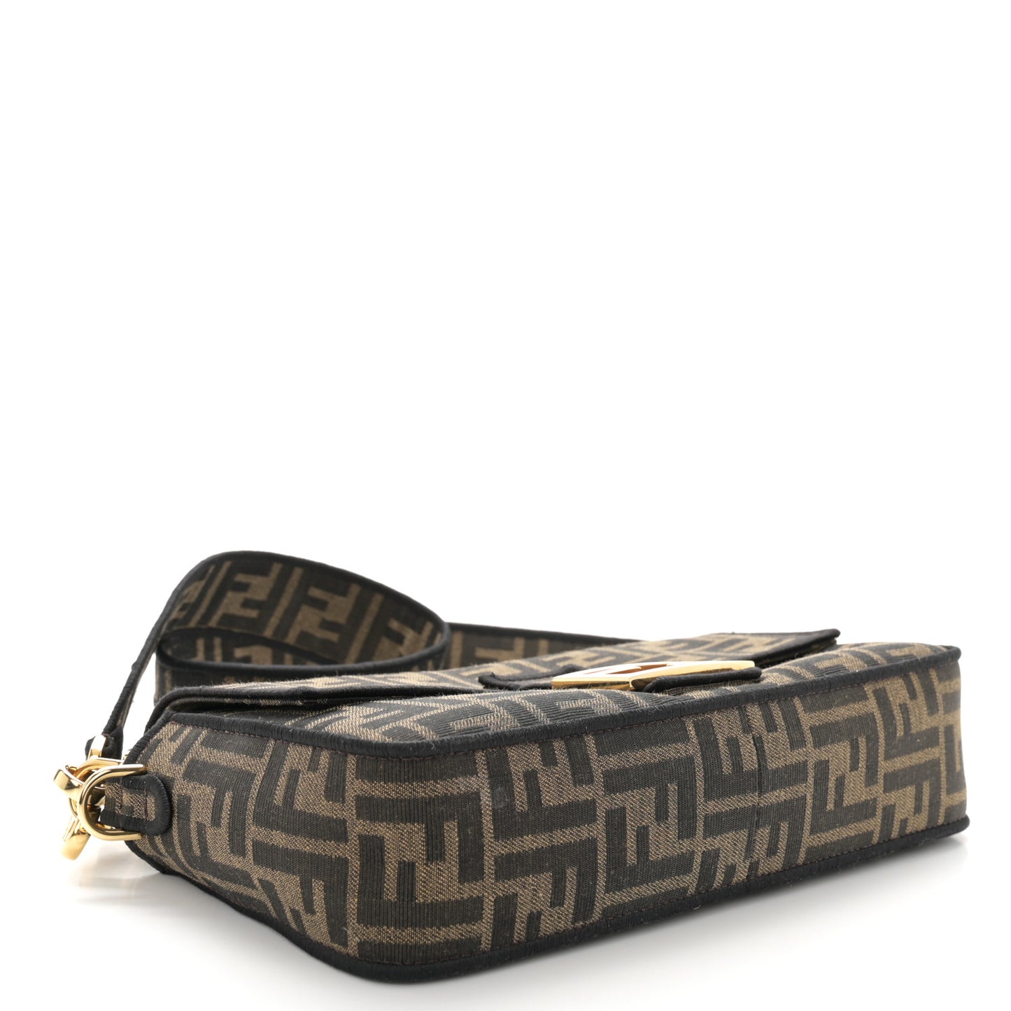 Fabric Jacquard FF 1974 Medium Baguette Tobacco Moro Black