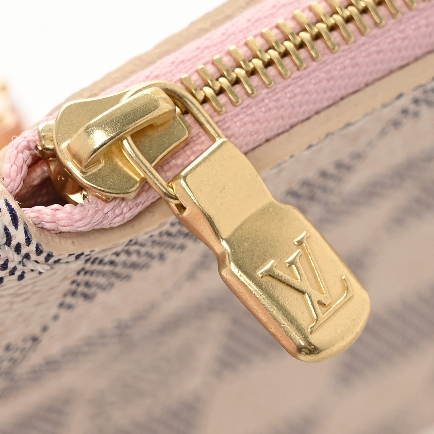 Louis Vuitton Damier Azur Neverfull MM GM Pochette Rose Ballerine 8 of 10