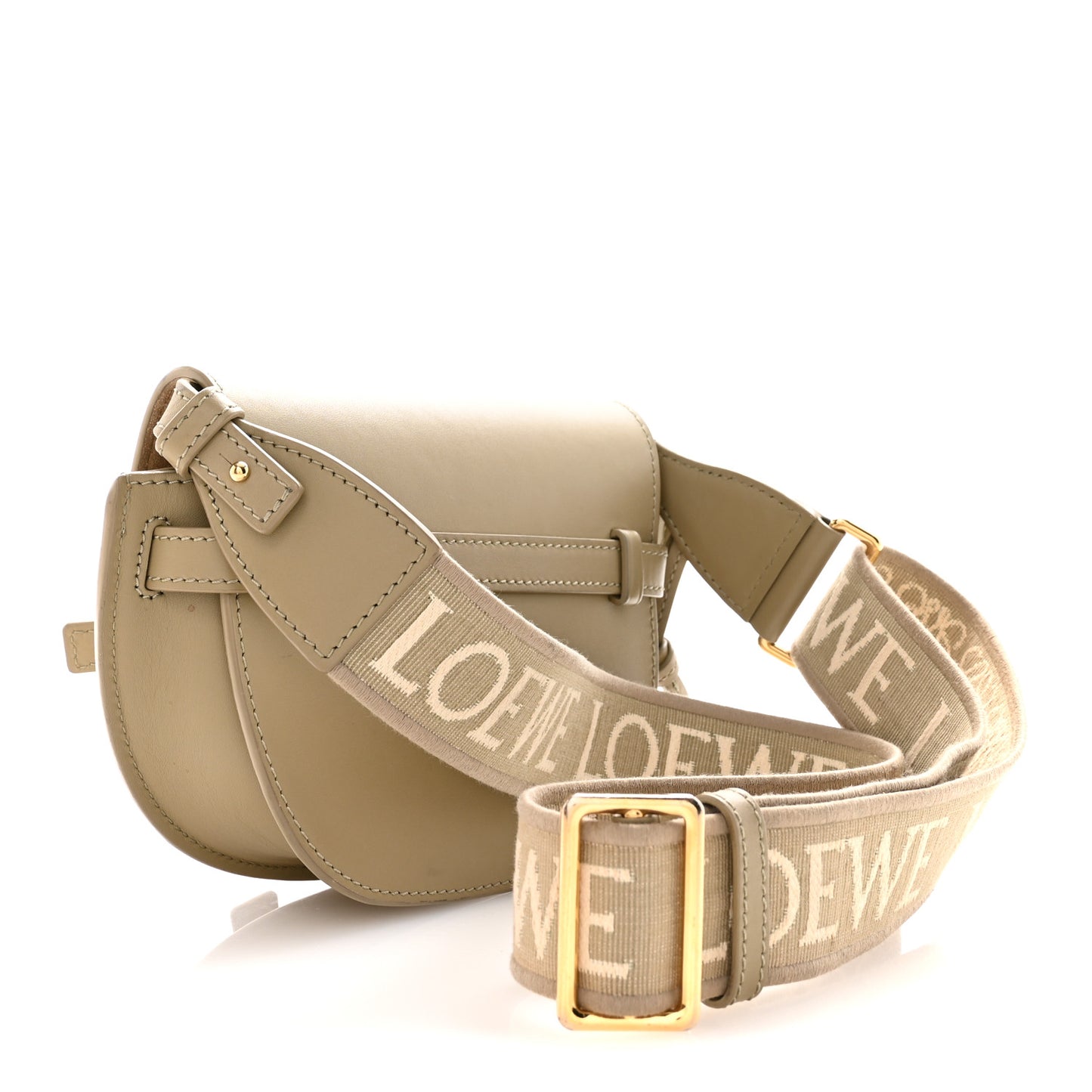 Calfskin Jacquard Mini Gate Dual Bag Butter