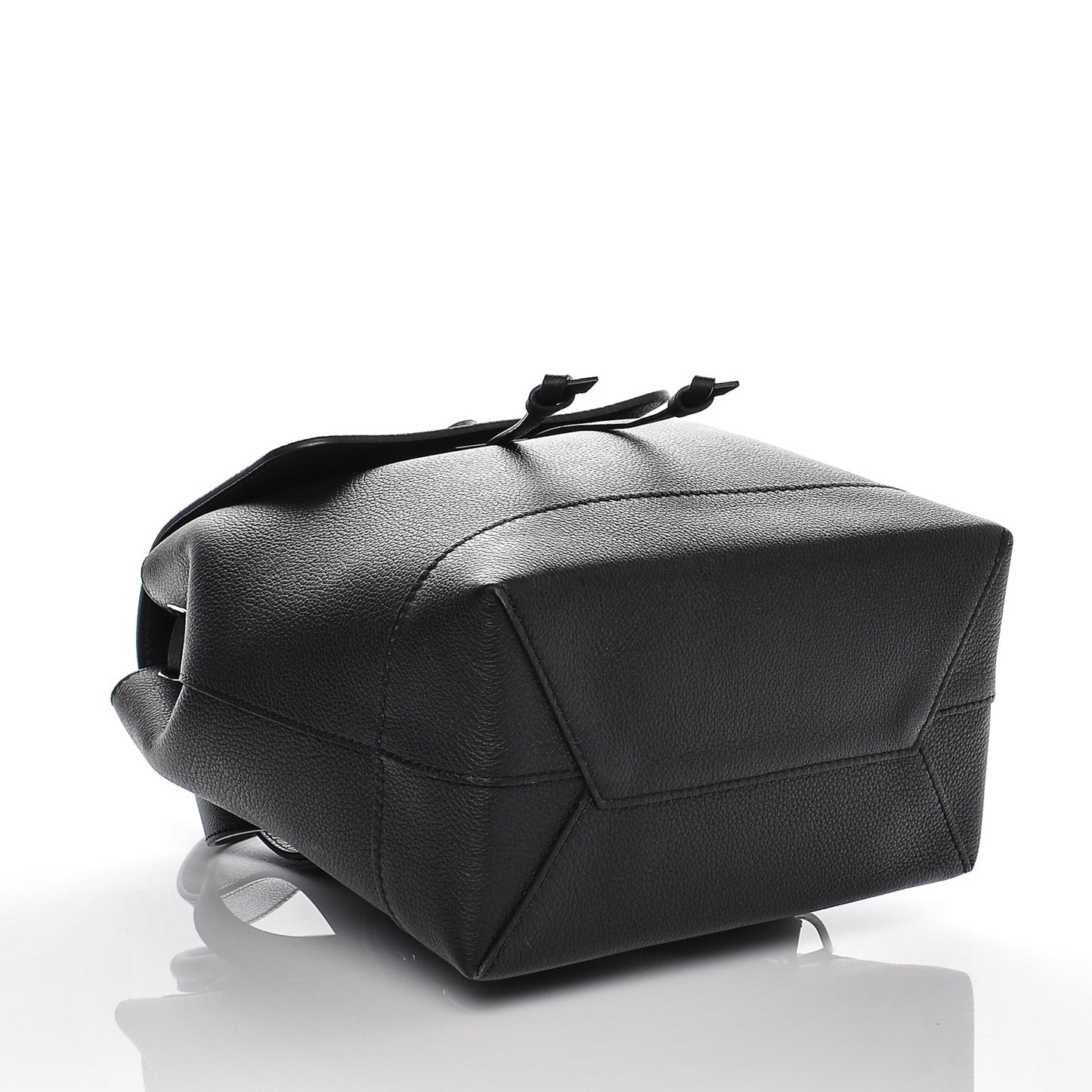 Calfskin Lockme Backpack Black
