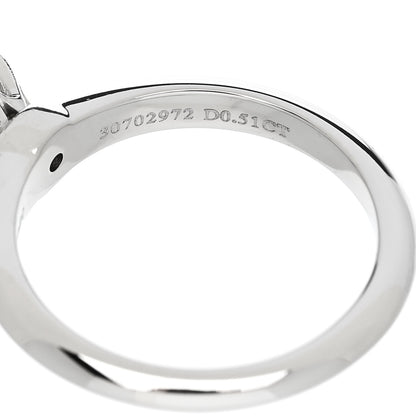 Tiffany Platinum Diamond .51ct Solitaire Engagement Ring 52 6 5 of 7