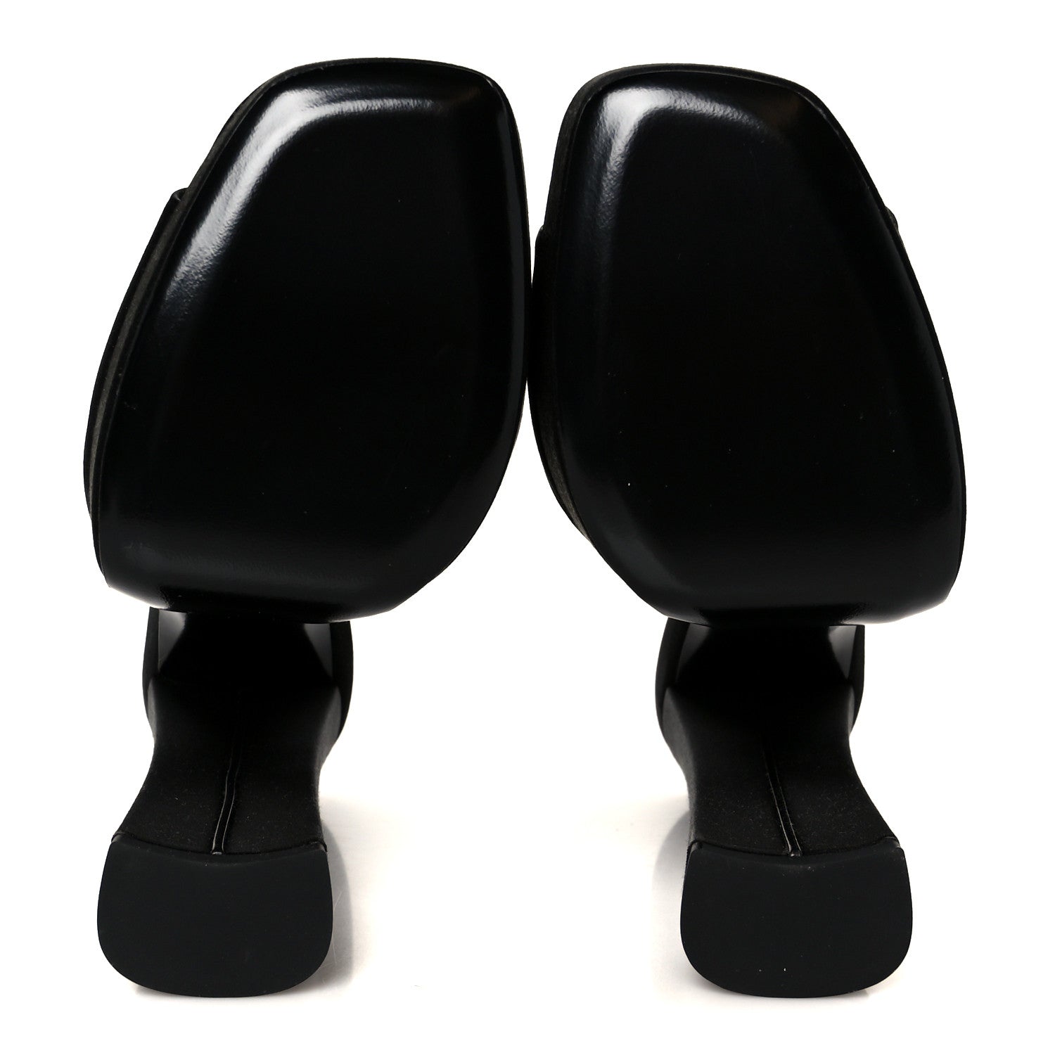 Saint Laurent Crepe Satin Boogie 110 Mule Sandals 37 Black 6 of 10