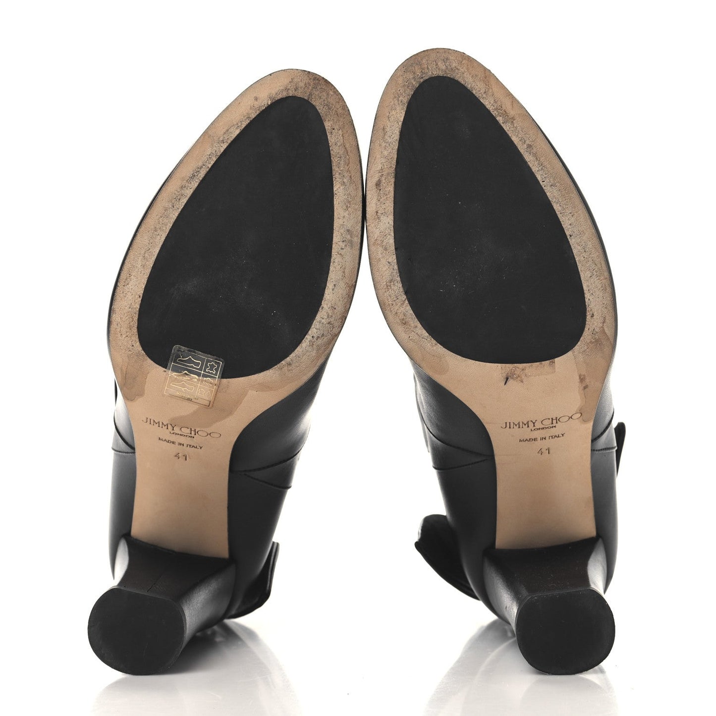Smooth Calfskin Malene 85 Bow Ankle Boots 41 Black
