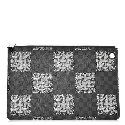 Louis Vuitton Damier Graphite Rope Pochette Jour PM White 1 of 7