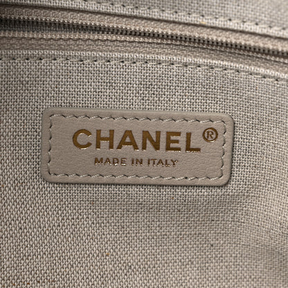 Chanel Calfskin Medium Deauville Tote Black Multicolor 7 of 10