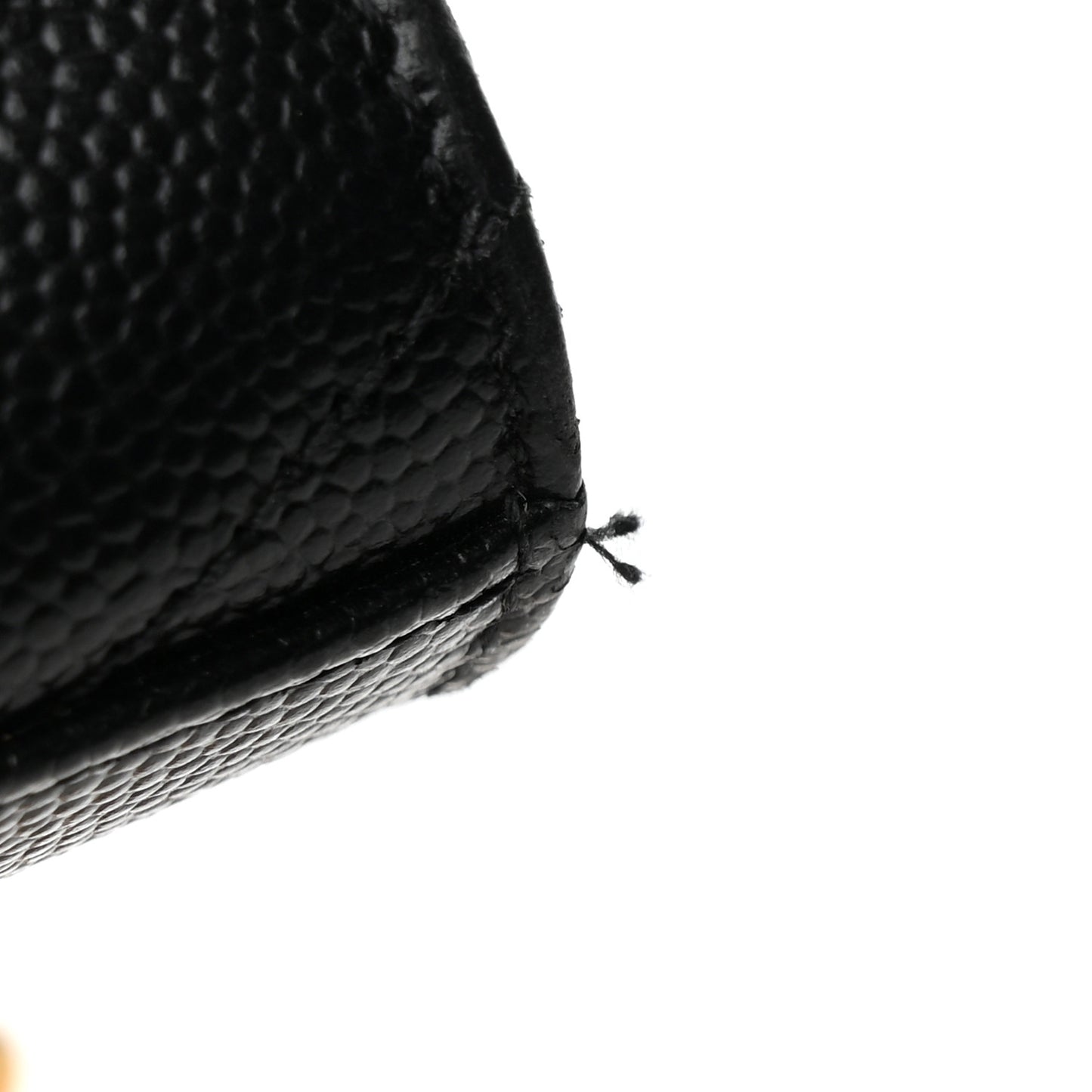 Grain De Poudre Matelasse Chevron Monogram Chain Wallet Black