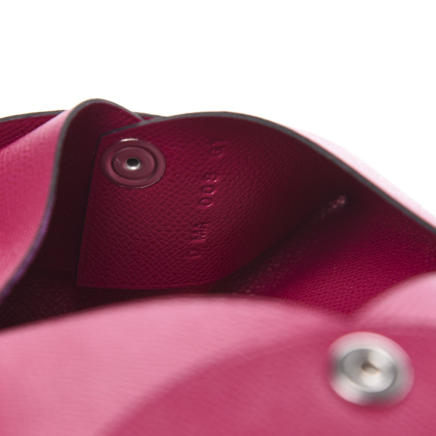 Hermes Epsom Calvi Card Case Rose Pourpre 6 of 7