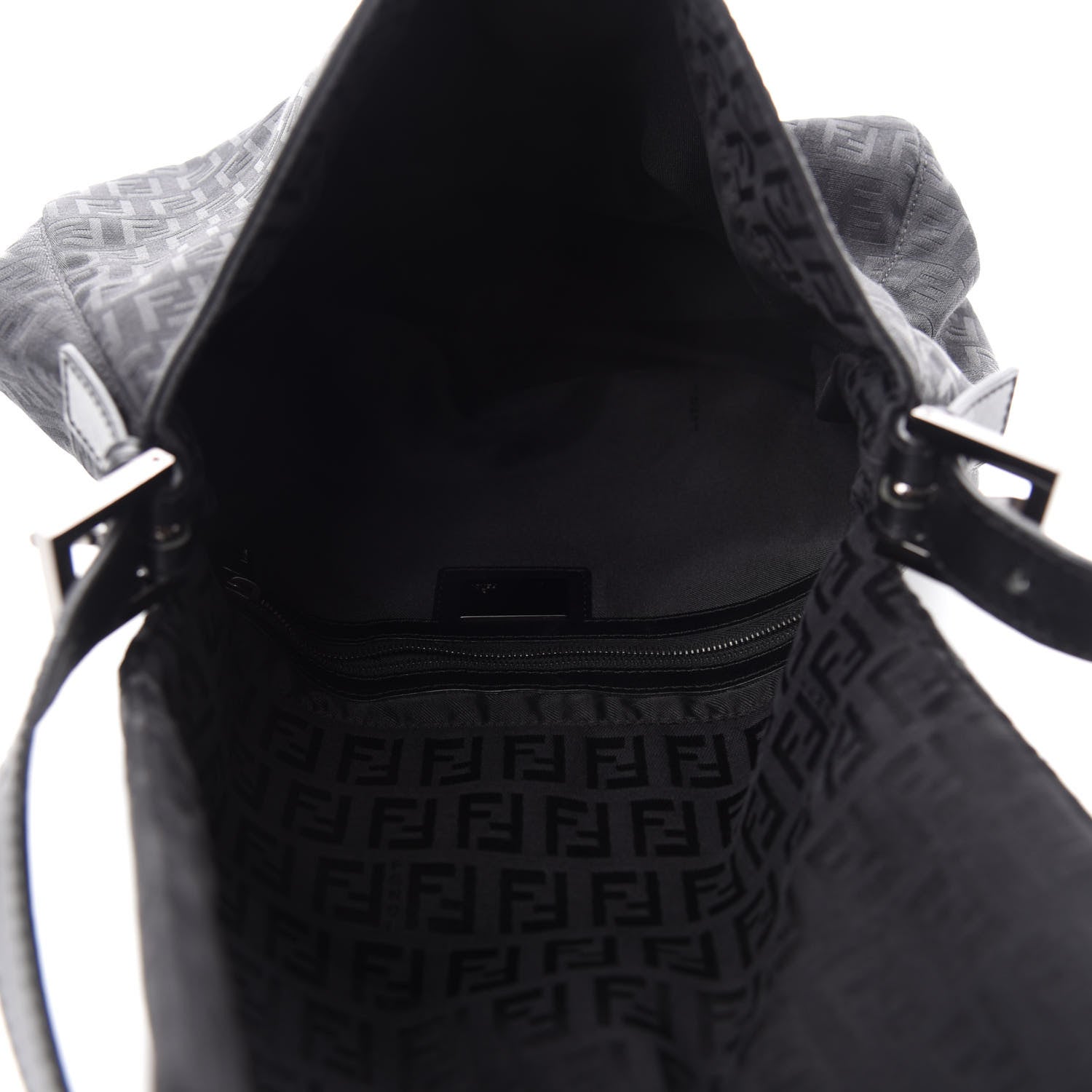 Fendi Zucchino Mama Baguette Black 5 of 10