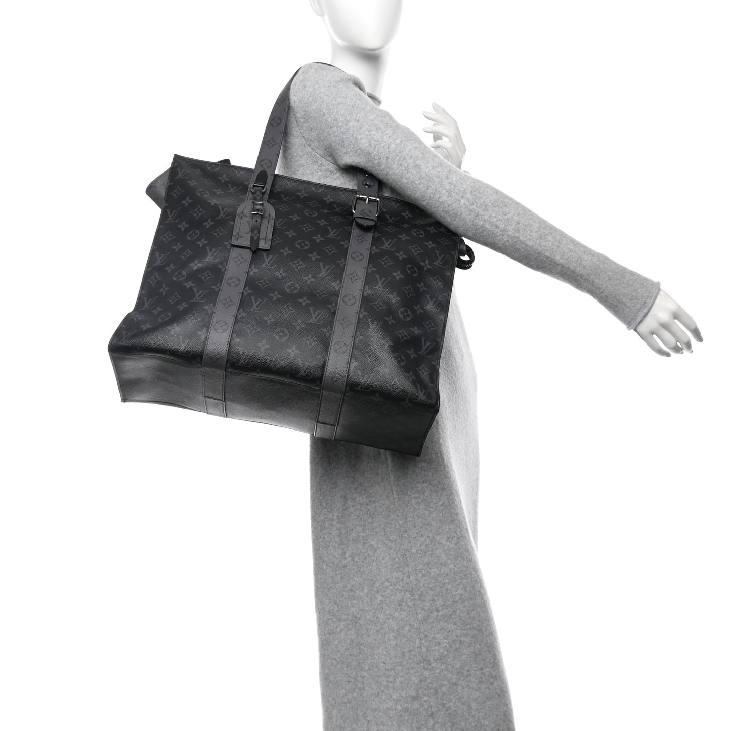 Monogram Eclipse Cabas Zippe GM Black