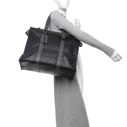 Louis Vuitton Monogram Eclipse Cabas Zippe GM Black 2 of 11