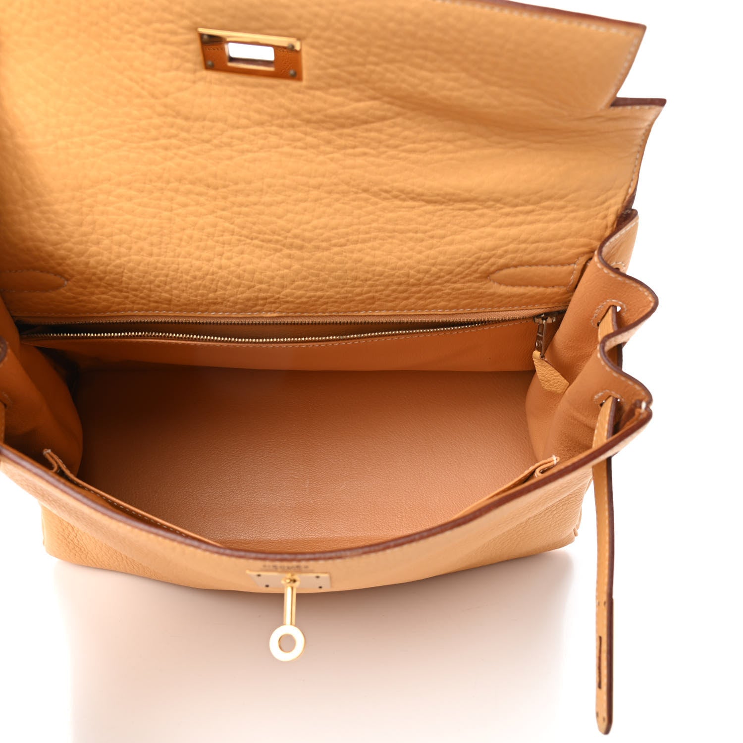 Hermes Taurillon Clemence Kelly Retourne 32 Sable 6 of 10