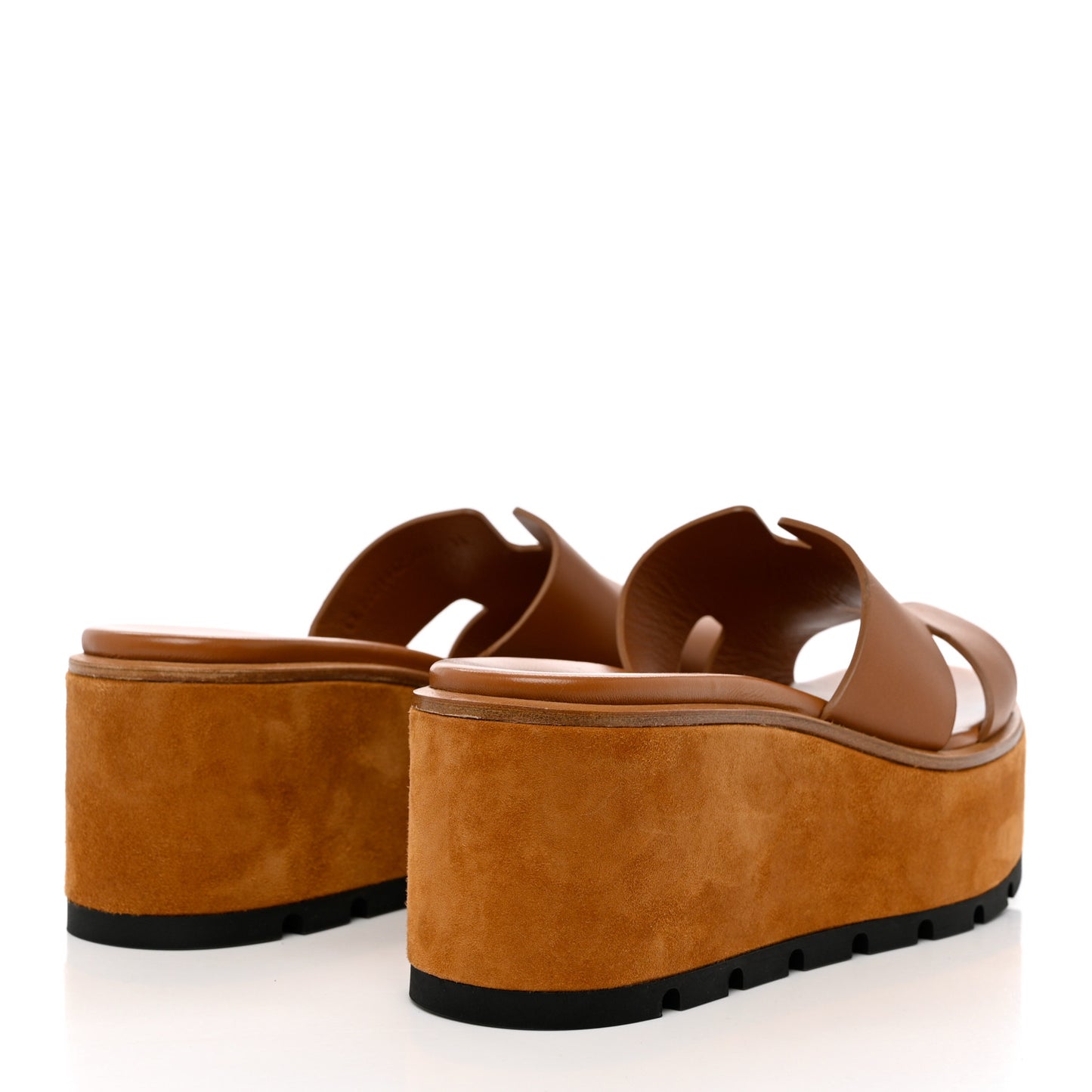 Calfskin Suede Eze 30 Sandals 38 Naturel