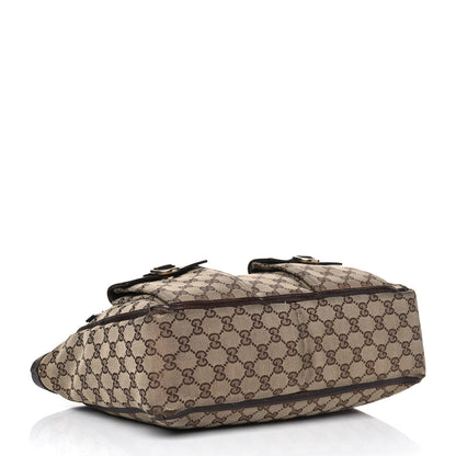 Gucci Monogram Abbey D Ring Tote Dark Brown 3 of 15
