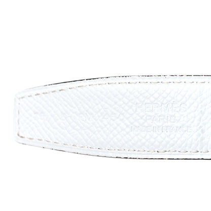 Hermes Epsom Swift 24mm Mini Constance H Belt 75 30 White Etoupe 3 of 5