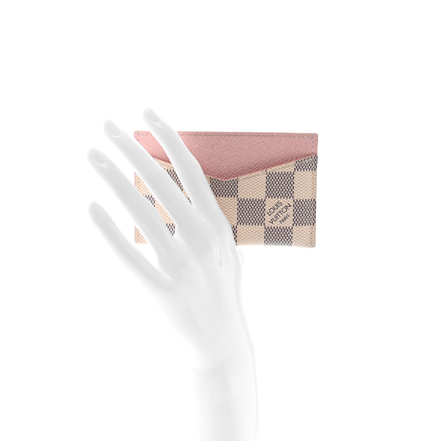 Damier Azur Daily Card Holder Rose Ballerine