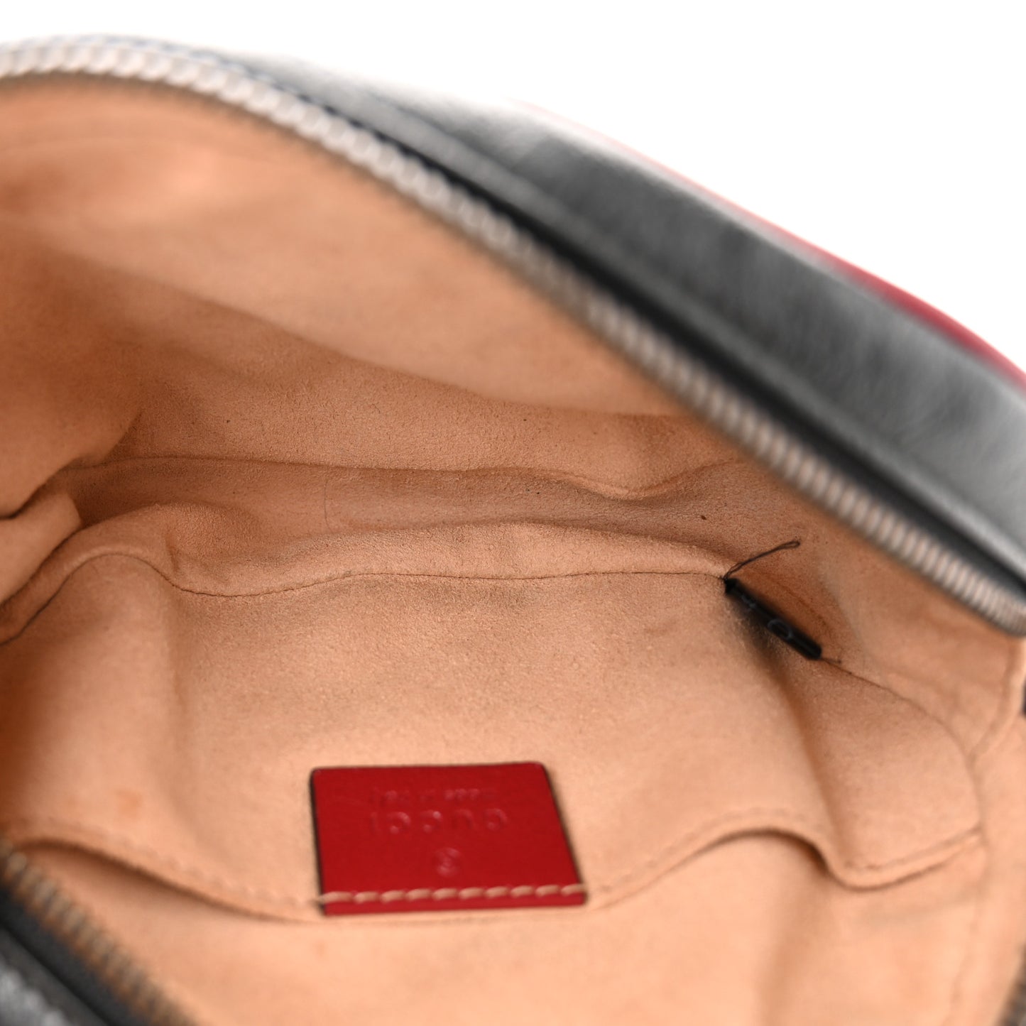 Azalea Calfskin Matelasse Diagonal Torchon GG Marmont Belt Bag 75 30 Black Romantic Cerise