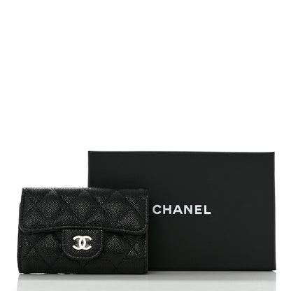 Chanel Caviar Quilted Classic 4 Key Holder Wallet Black 9 of 9