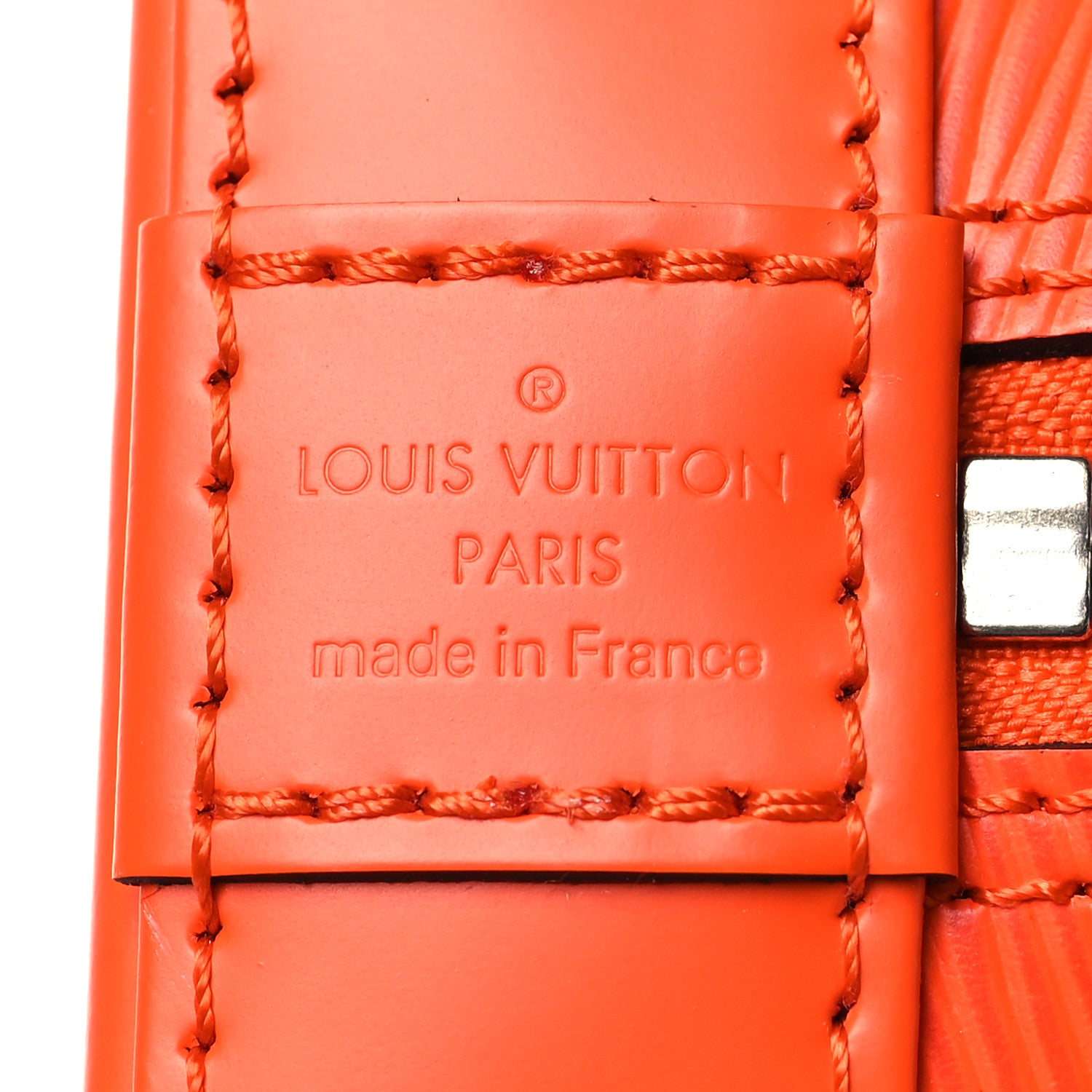 Louis Vuitton Epi Jacquard Alma BB Orange 6 of 10