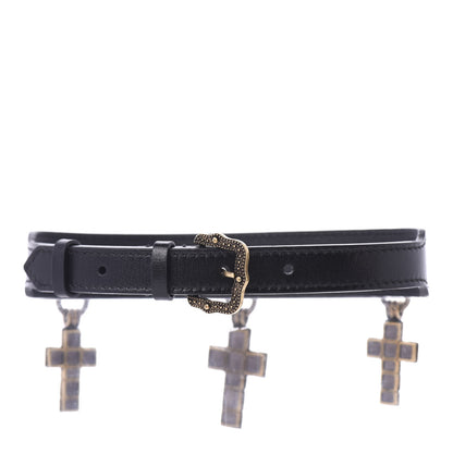 Gucci Calfskin Cross Choker Black 5 of 8