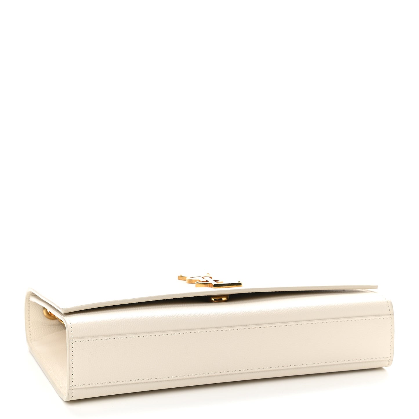 Grain De Poudre Medium Classic Monogram Kate Satchel Crema Soft