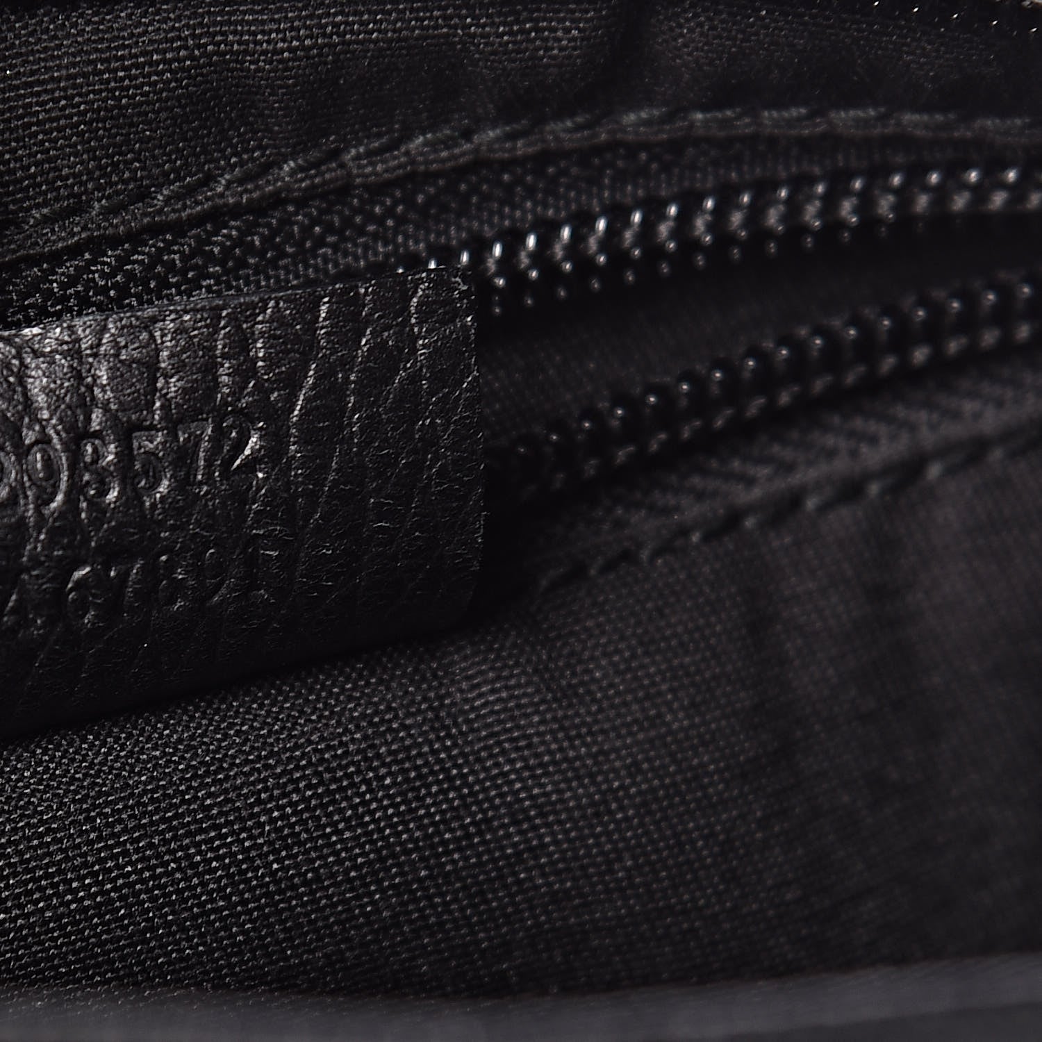 Gucci Nylon Monogram Flat Messenger Bag Black 7 of 12
