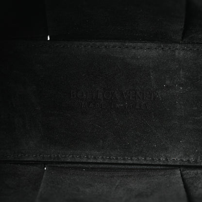 Bottega Veneta Grained Calfskin Maxi Intrecciato Mini Arco Tote Black 6 of 9