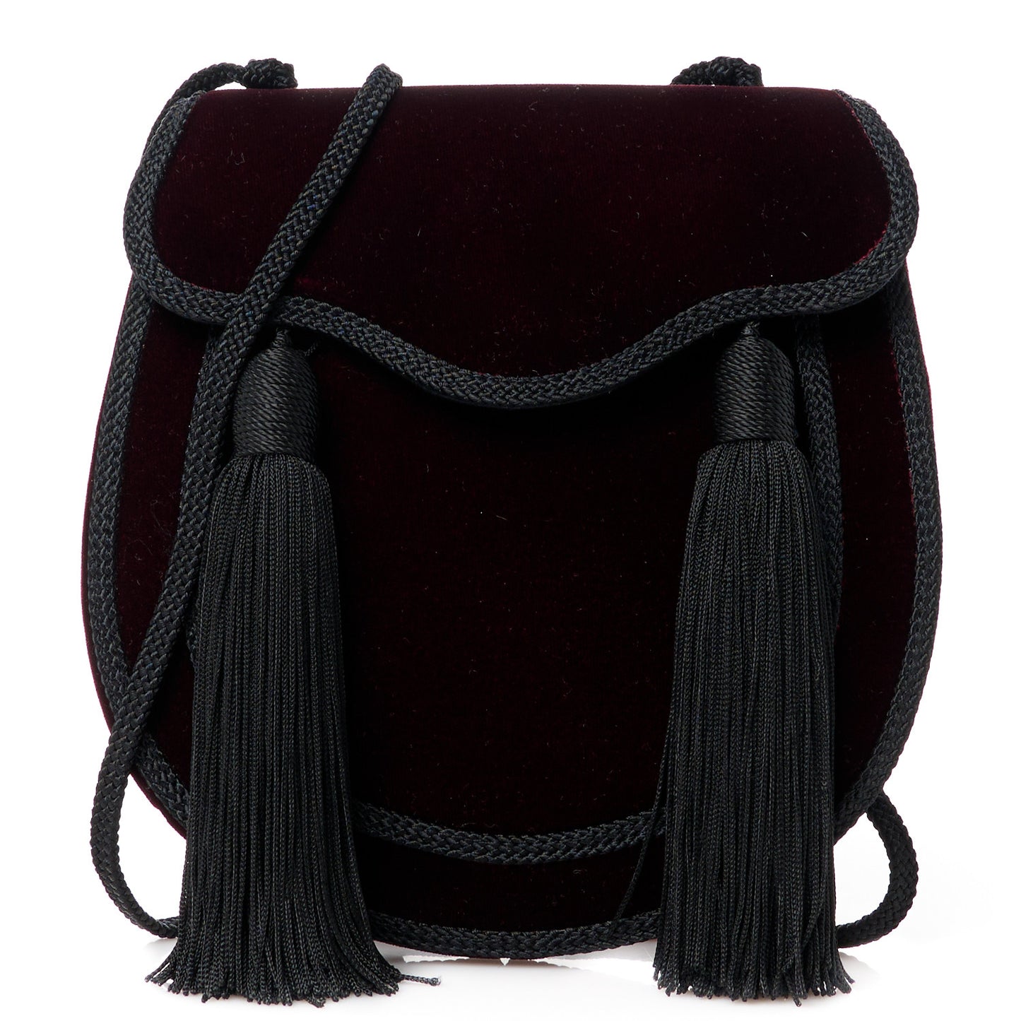 Velvet Opium 2 Crossbody Bag Bordeaux Black