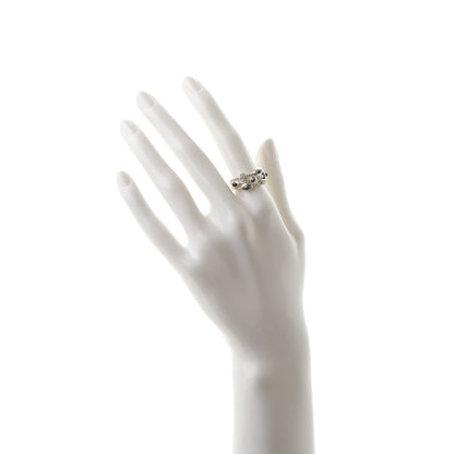 David Yurman Sterling Silver Diamond Onyx Hematine Confetti 3 Row Ring 7 2 of 4