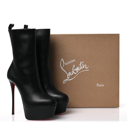 Christian Louboutin Calfskin Dolly Alta Booty 160 Ankle Boots 40 Black 11 of 11