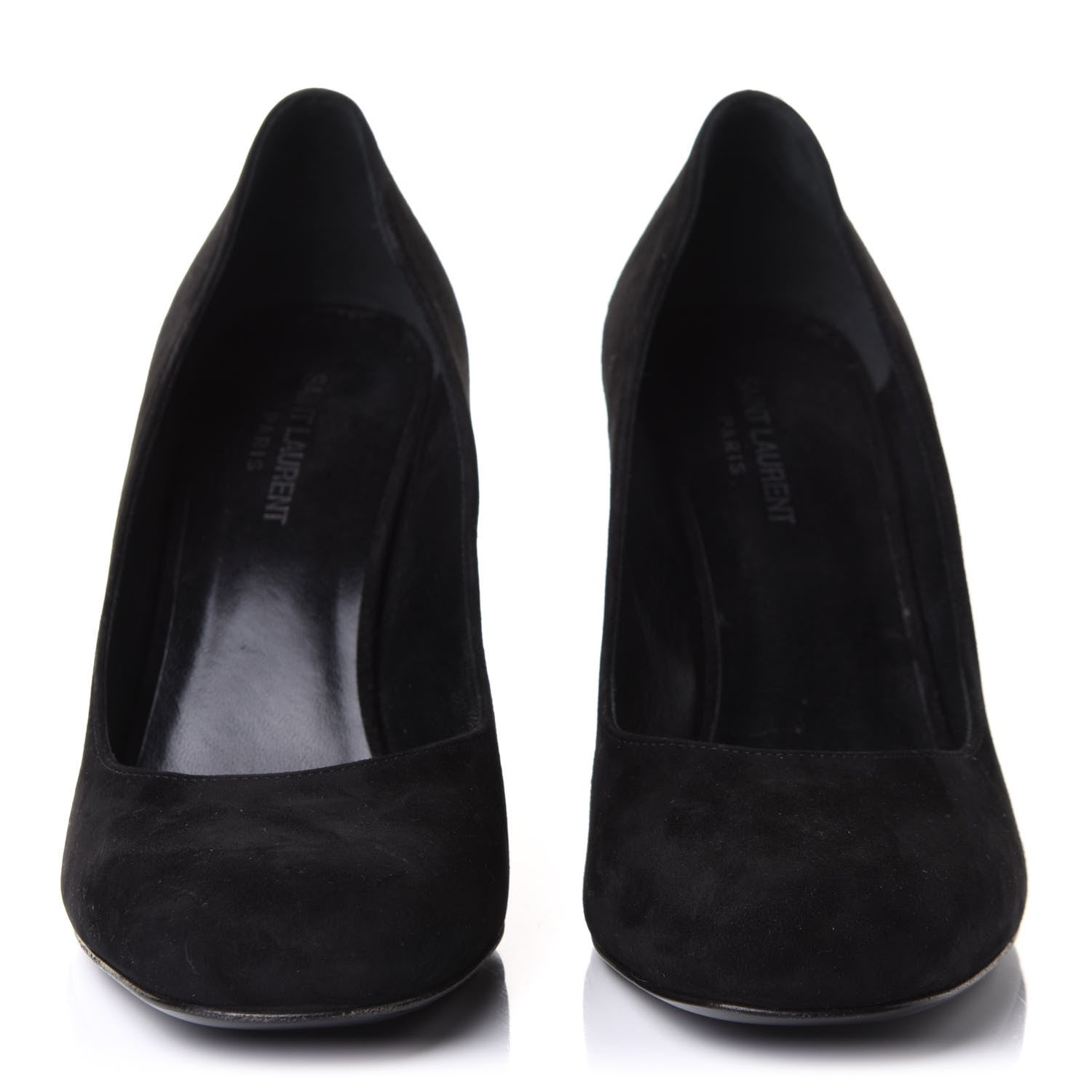 Saint Laurent Kid Scamosciato Babies 90 Pumps 40.5 Black 2 of 9