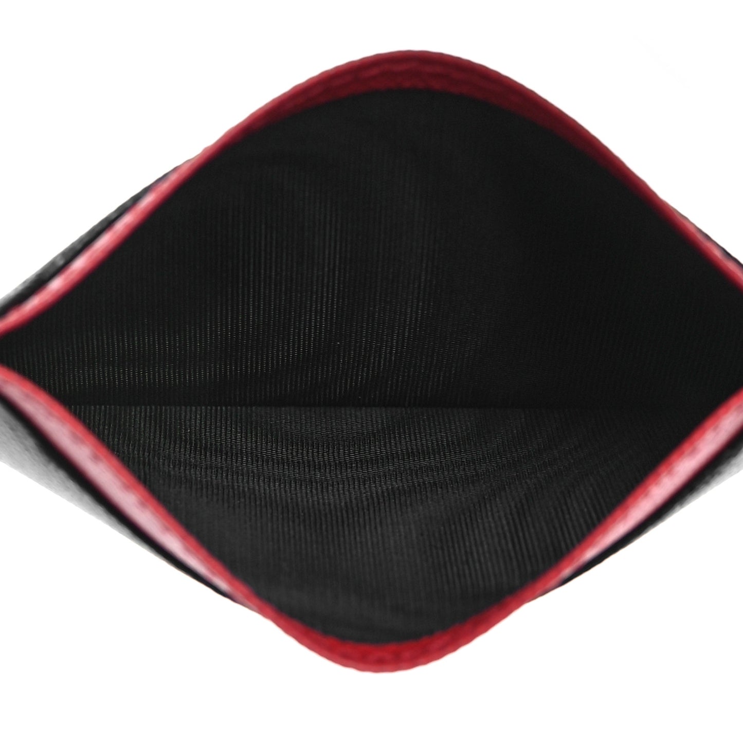 Saffiano Metal Card Case Black Fuoco