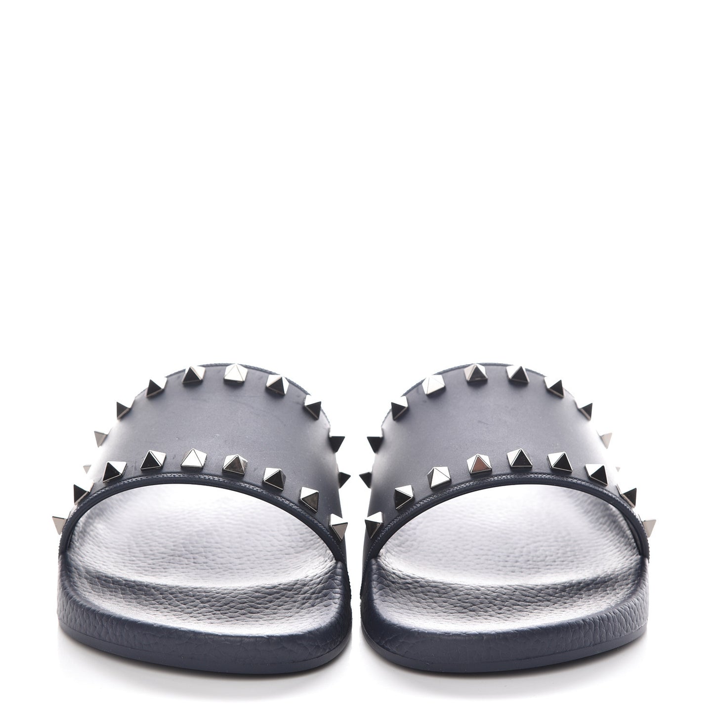 Rubber Rockstud Slide Sandals 40 Marine