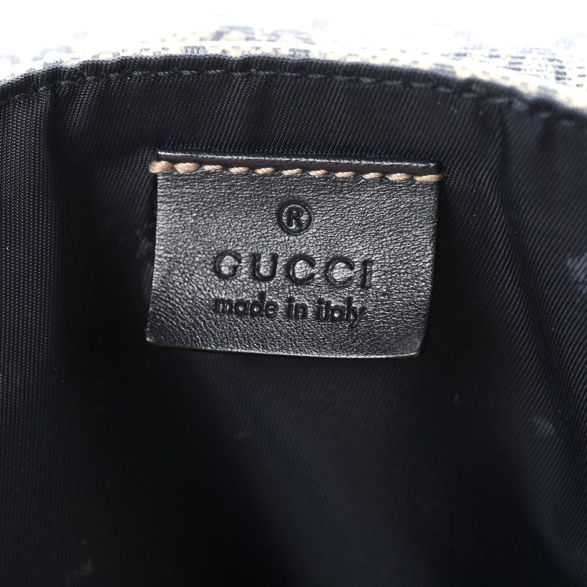 Gucci GG Supreme Monogram Selleria Calfskin Messenger Diaper Bag Navy 20 of 21