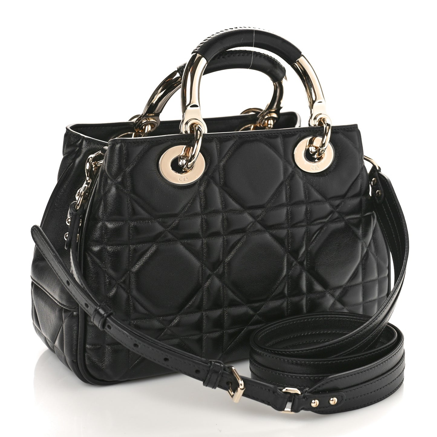 Calfskin Cannage Small The Lady 95.22 Black