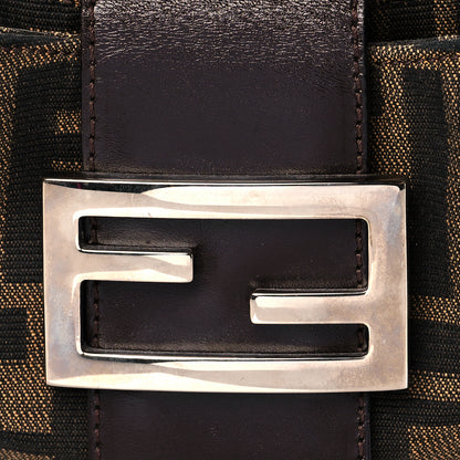 Fendi Zucca Mini Half Moon Baguette Tobacco 8 of 10