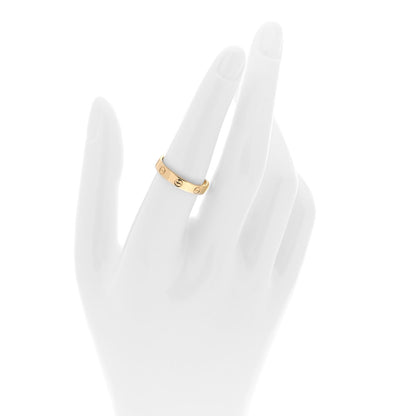 Cartier 18K Yellow Gold 3.5mm LOVE Wedding Band Ring 56 7.5 2 of 4