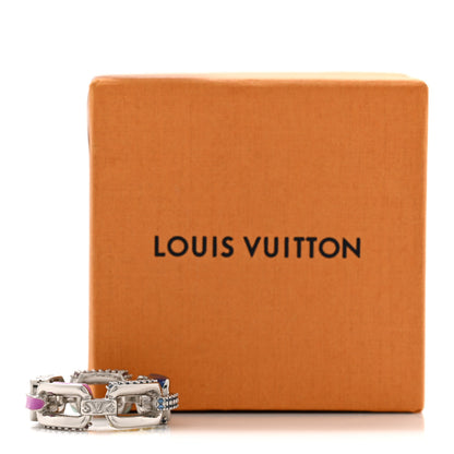 Louis Vuitton Paradise Chain Ring Medium 55 7.25 8 of 8