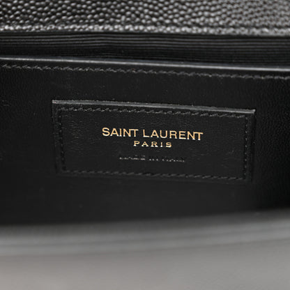 Saint Laurent Grain De Poudre Small Monogram Kate Satchel Black 6 of 16