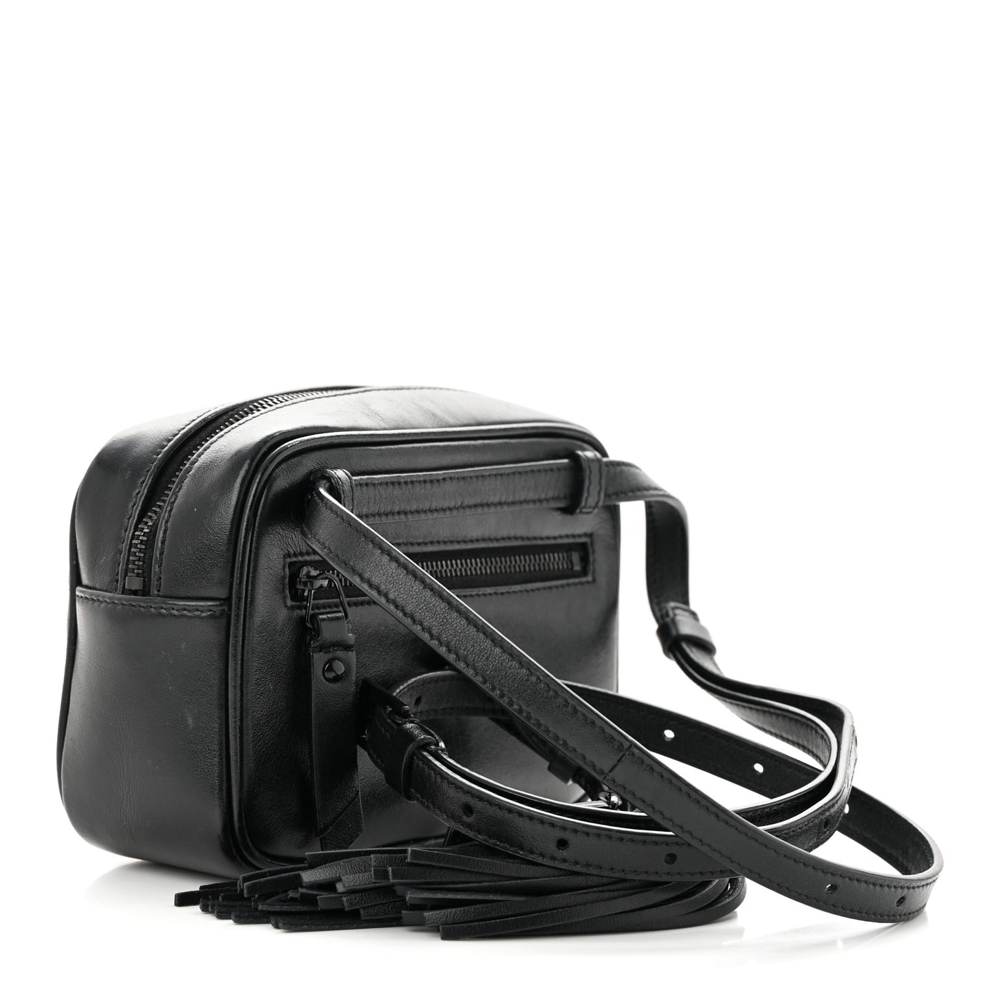 Calfskin Matelasse Monogram Lou Belt Bag Black