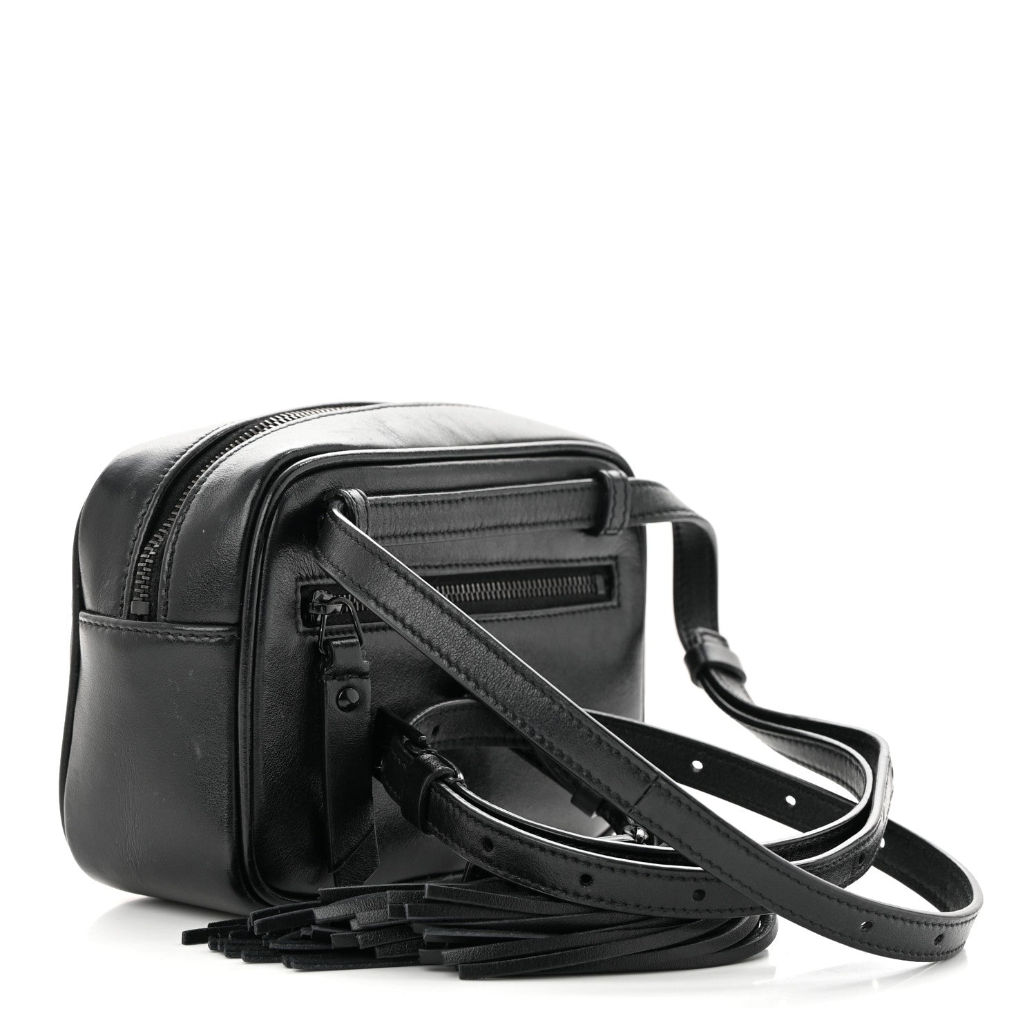 Saint Laurent Calfskin Matelasse Monogram Lou Belt Bag Black 3 of 11