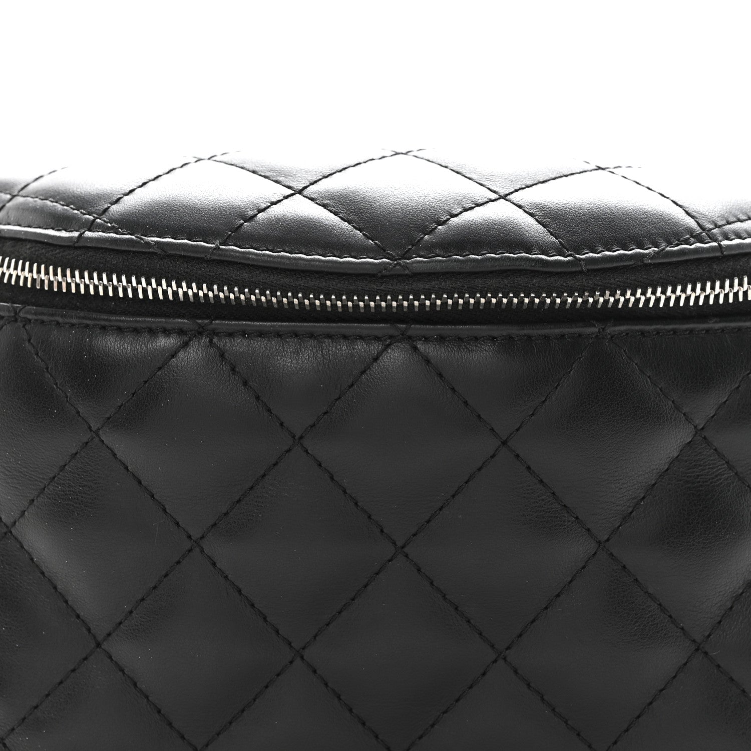 Chanel Calfskin Quilted Waist Belt Bag Black 9 of 15