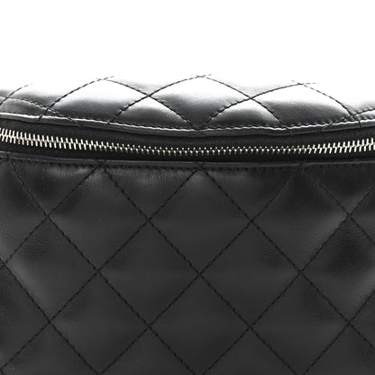 Chanel Calfskin Quilted Waist Belt Bag Black 9 of 15