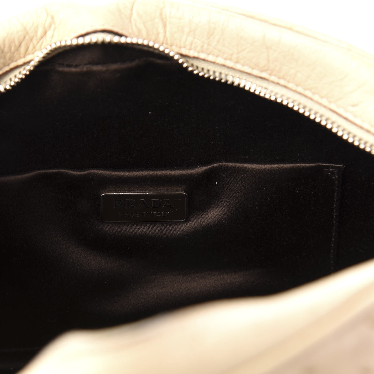 Ostrich Mini Bowling Bag Beige